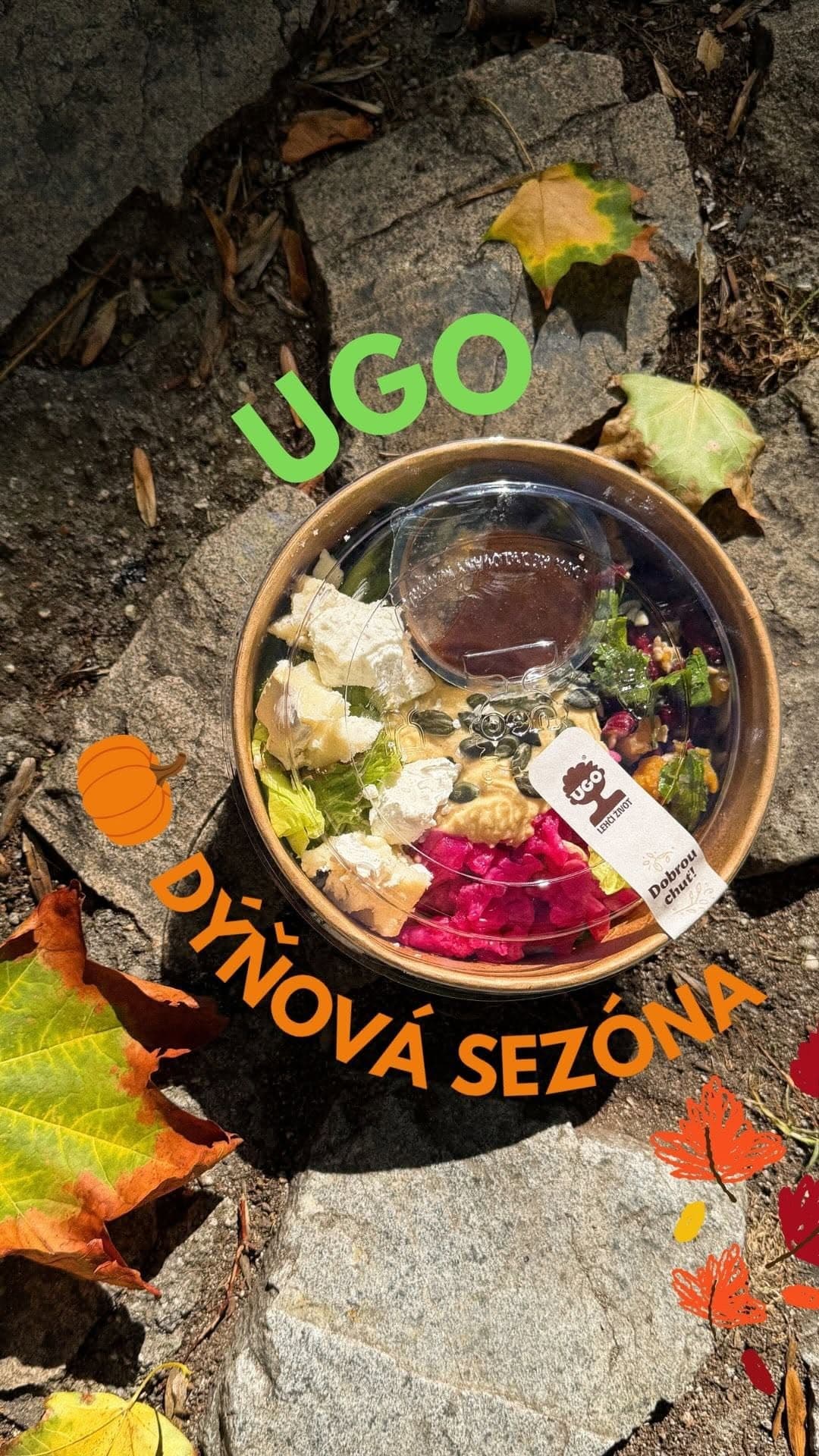 Podzimní Buddha Salad s novou dýňovou salsou